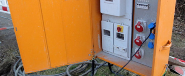 Baustrom bei Elektrotechnik Gül in Ober-Ramstadt